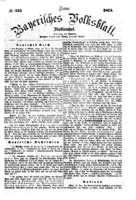 Neues bayerisches Volksblatt Freitag 26. November 1875