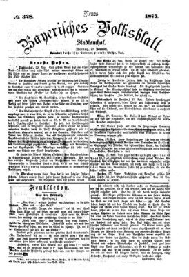 Neues bayerisches Volksblatt Montag 29. November 1875