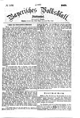 Neues bayerisches Volksblatt Mittwoch 8. Dezember 1875