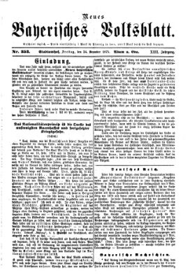 Neues bayerisches Volksblatt Freitag 24. Dezember 1875