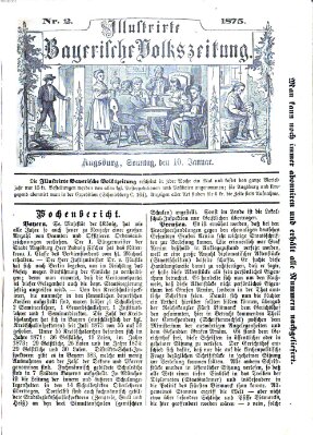 Illustrirte bayerische Volkszeitung Sonntag 10. Januar 1875