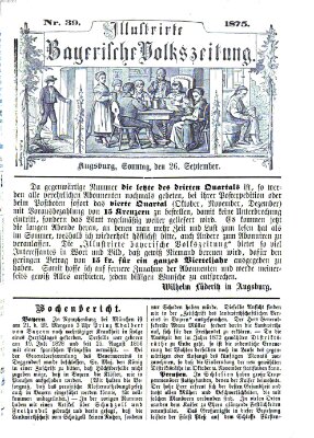 Illustrirte bayerische Volkszeitung Sonntag 26. September 1875