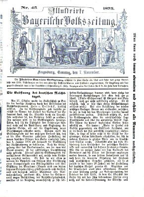 Illustrirte bayerische Volkszeitung Sonntag 7. November 1875