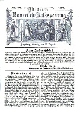 Illustrirte bayerische Volkszeitung Sonntag 26. Dezember 1875