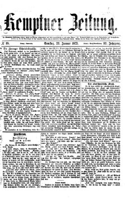 Kemptner Zeitung Samstag 23. Januar 1875