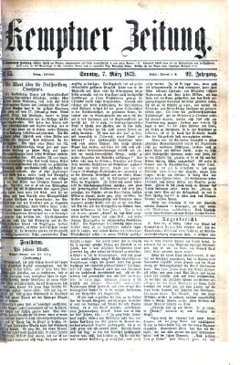 Kemptner Zeitung Sonntag 7. März 1875