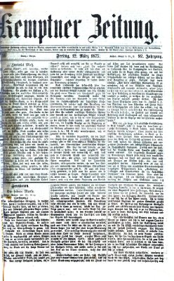 Kemptner Zeitung Freitag 12. März 1875