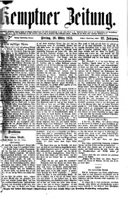 Kemptner Zeitung Freitag 26. März 1875