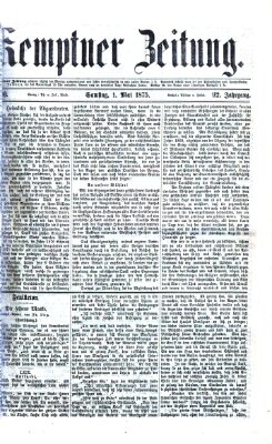 Kemptner Zeitung Samstag 1. Mai 1875