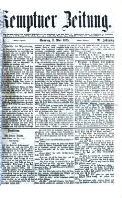 Kemptner Zeitung Sonntag 2. Mai 1875