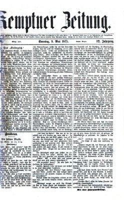 Kemptner Zeitung Sonntag 9. Mai 1875