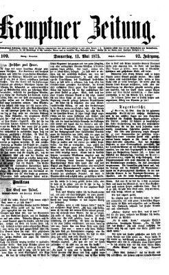 Kemptner Zeitung Donnerstag 13. Mai 1875