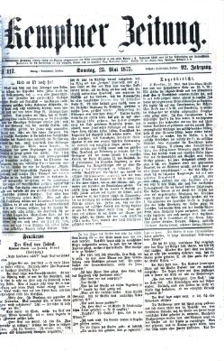 Kemptner Zeitung Sonntag 23. Mai 1875