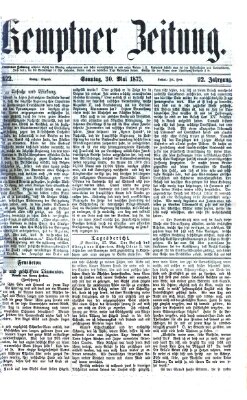 Kemptner Zeitung Sonntag 30. Mai 1875