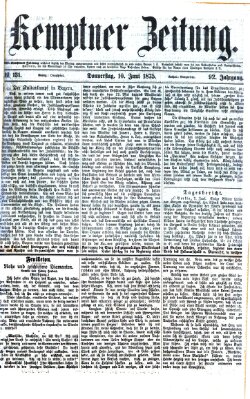 Kemptner Zeitung Donnerstag 10. Juni 1875