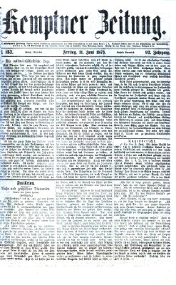 Kemptner Zeitung Freitag 11. Juni 1875