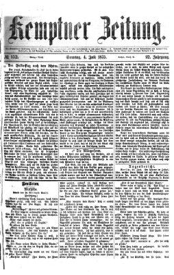 Kemptner Zeitung Sonntag 4. Juli 1875