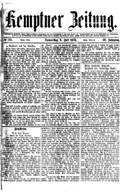 Kemptner Zeitung Donnerstag 8. Juli 1875