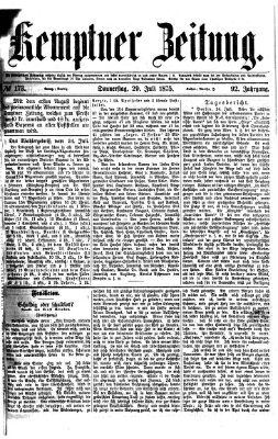 Kemptner Zeitung Donnerstag 29. Juli 1875