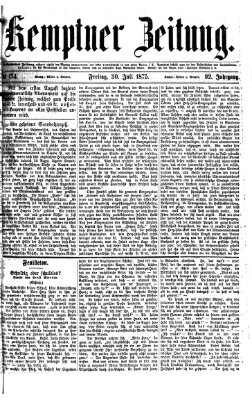 Kemptner Zeitung Freitag 30. Juli 1875