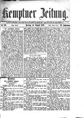 Kemptner Zeitung Freitag 13. August 1875