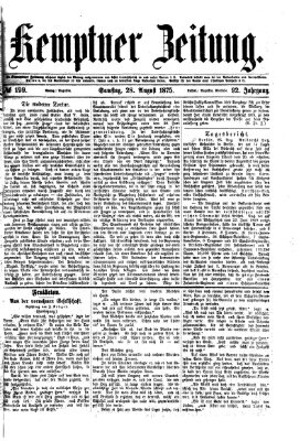 Kemptner Zeitung Samstag 28. August 1875