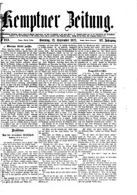 Kemptner Zeitung Sonntag 12. September 1875