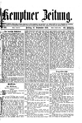 Kemptner Zeitung Freitag 17. September 1875