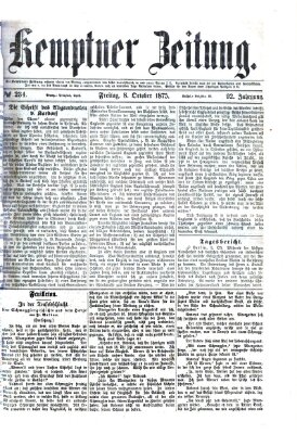 Kemptner Zeitung Freitag 8. Oktober 1875