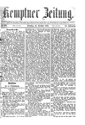 Kemptner Zeitung Dienstag 12. Oktober 1875