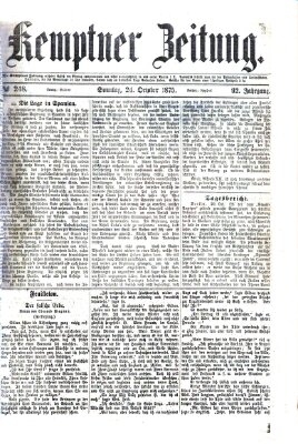 Kemptner Zeitung Sonntag 24. Oktober 1875