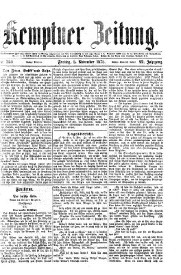 Kemptner Zeitung Freitag 5. November 1875