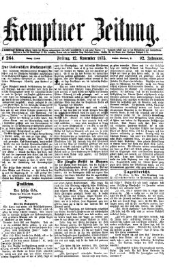 Kemptner Zeitung Freitag 12. November 1875