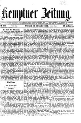 Kemptner Zeitung Mittwoch 17. November 1875