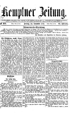 Kemptner Zeitung Freitag 24. Dezember 1875