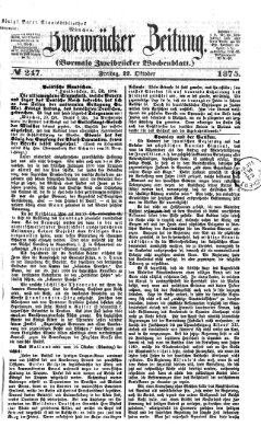 Zweibrücker Zeitung (Zweibrücker Wochenblatt) Freitag 22. Oktober 1875