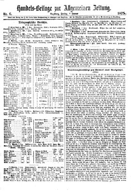 Allgemeine Zeitung. Handelsbeilage (Allgemeine Zeitung) Freitag 8. Januar 1875