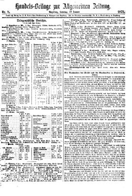 Allgemeine Zeitung. Handelsbeilage (Allgemeine Zeitung) Sonntag 10. Januar 1875