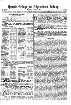 Allgemeine Zeitung. Handelsbeilage (Allgemeine Zeitung) Sonntag 9. Mai 1875