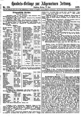 Allgemeine Zeitung. Handelsbeilage (Allgemeine Zeitung) Freitag 11. Juni 1875