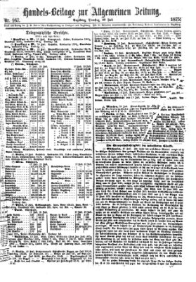 Allgemeine Zeitung. Handelsbeilage (Allgemeine Zeitung) Dienstag 20. Juli 1875