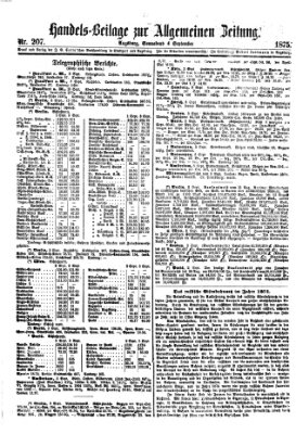 Allgemeine Zeitung. Handelsbeilage (Allgemeine Zeitung) Samstag 4. September 1875