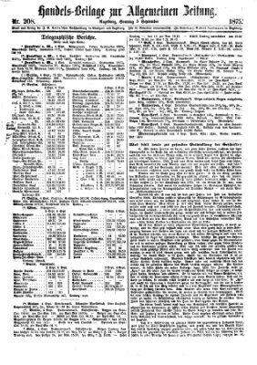 Allgemeine Zeitung. Handelsbeilage (Allgemeine Zeitung) Sonntag 5. September 1875