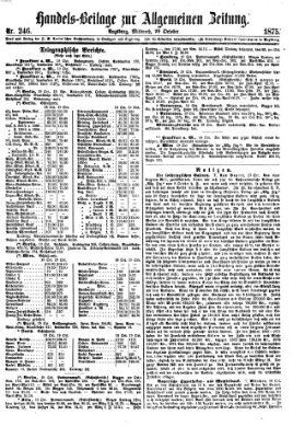 Allgemeine Zeitung. Handelsbeilage (Allgemeine Zeitung) Mittwoch 20. Oktober 1875