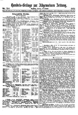 Allgemeine Zeitung. Handelsbeilage (Allgemeine Zeitung) Freitag 29. Oktober 1875