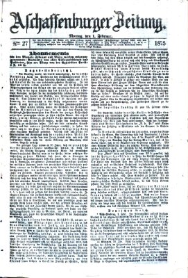 Aschaffenburger Zeitung Montag 1. Februar 1875