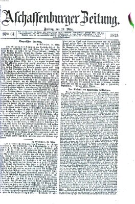 Aschaffenburger Zeitung Freitag 12. März 1875