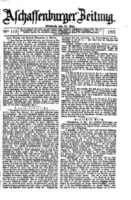 Aschaffenburger Zeitung Mittwoch 12. Mai 1875