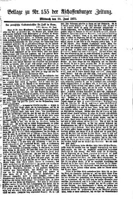 Aschaffenburger Zeitung Mittwoch 30. Juni 1875