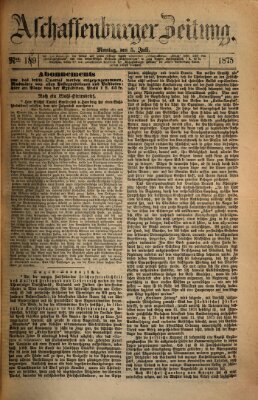 Aschaffenburger Zeitung Montag 5. Juli 1875